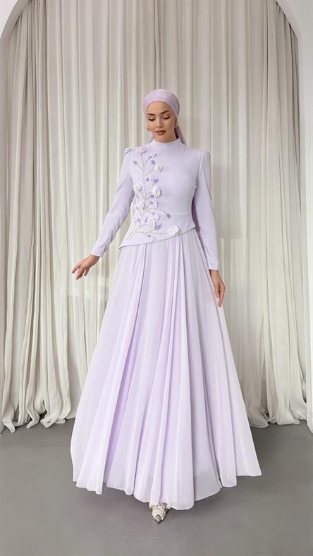 4526 Maysa Abiye-Açık Lila
