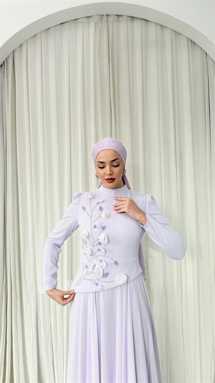 4526 Maysa Abiye-Açık Lila