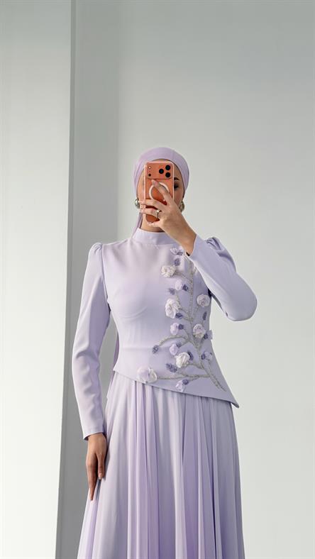 4526 Maysa Abiye-Açık Lila