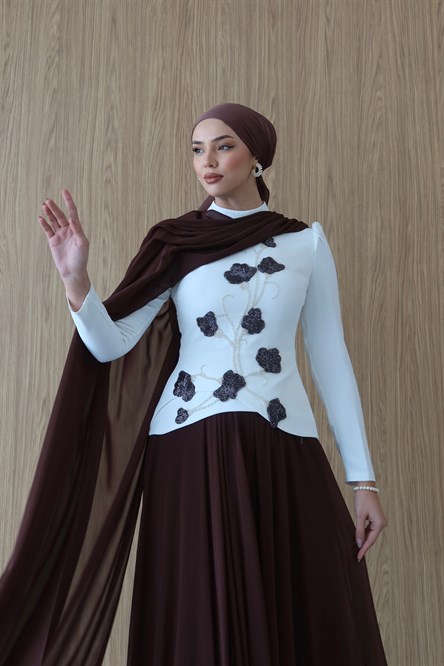 4555 T Melis Abiye-Kahve Rengi