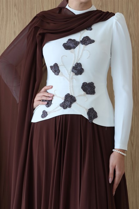 4555 T Melis Abiye-Kahve Rengi