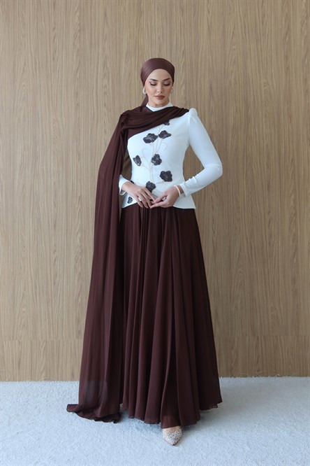 4555 T Melis Abiye-Kahve Rengi