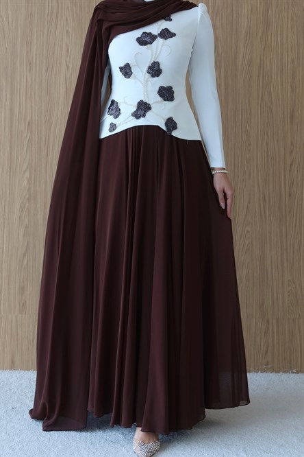 4555 T Melis Abiye-Kahve Rengi
