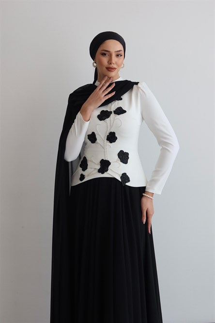 4555 T Melis Abiye-Siyah