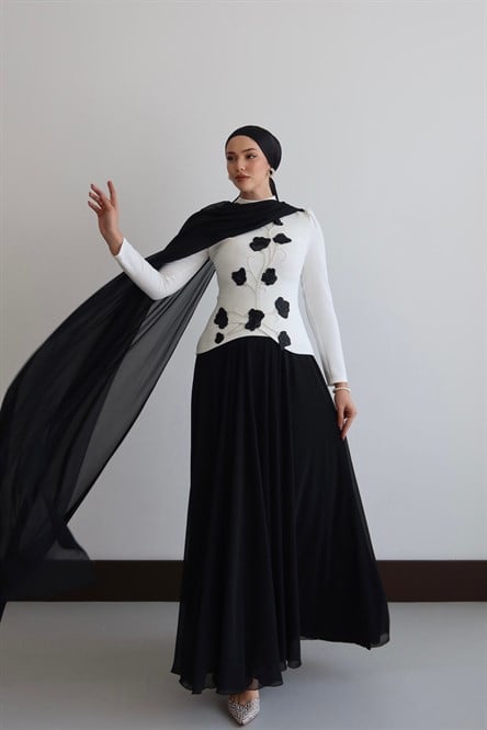 4555 T Melis Abiye-Siyah