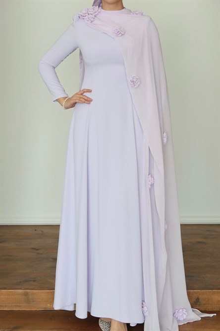 4562 T Feriha Abiye-Lila