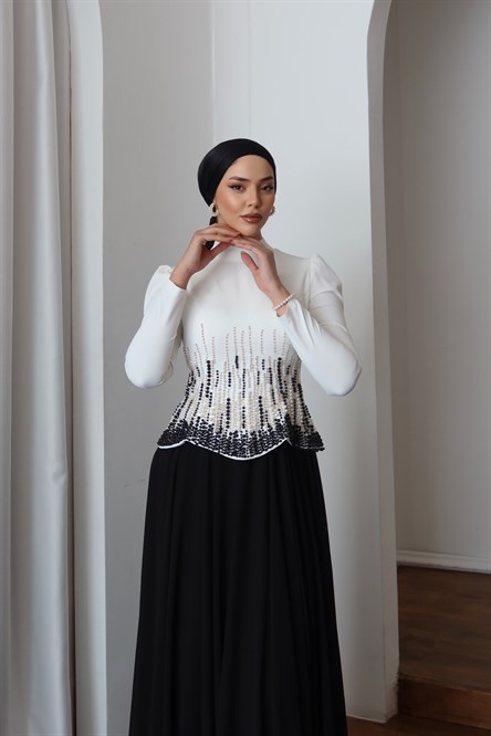 4575 Talu Abiye-Siyah