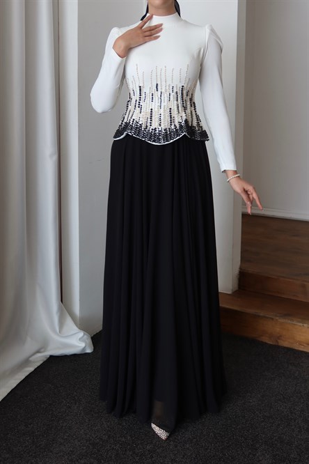4575 Talu Abiye-Siyah