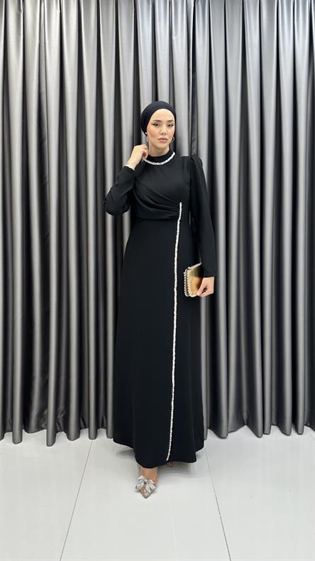 4602 T Abiye Elbise-Siyah