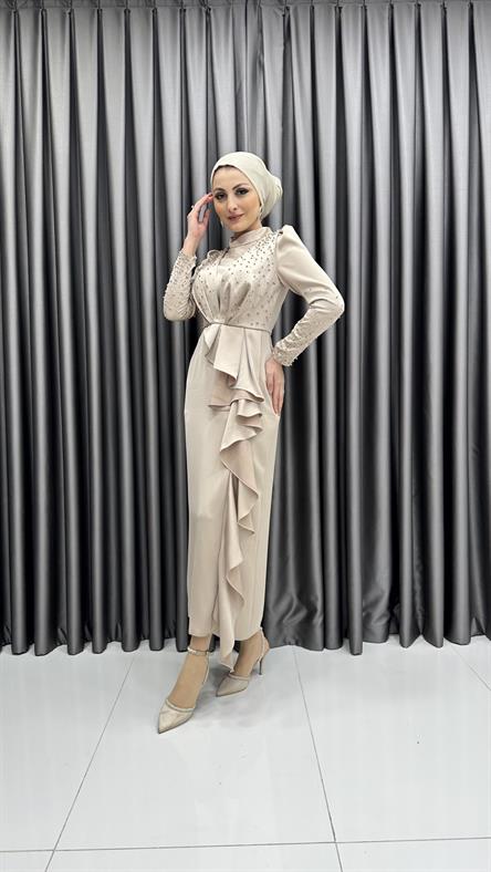 4613 H Abiye Elbise-Taş