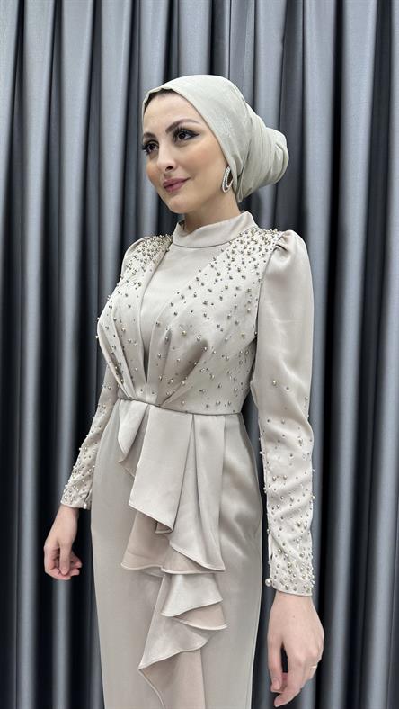 4613 H Abiye Elbise-Taş