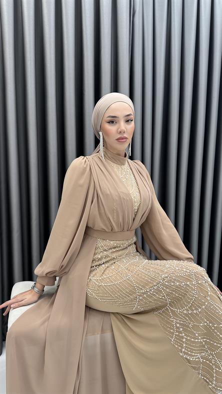 4630 T Abiye Elbise-Taş