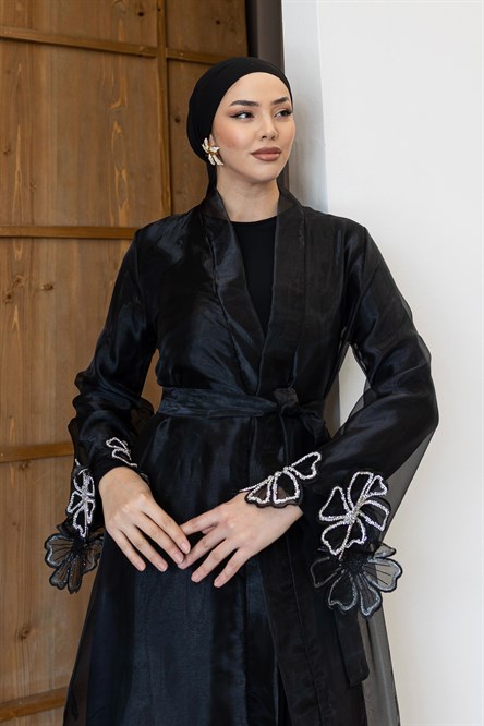 4679 T Abaya Takım-Siyah