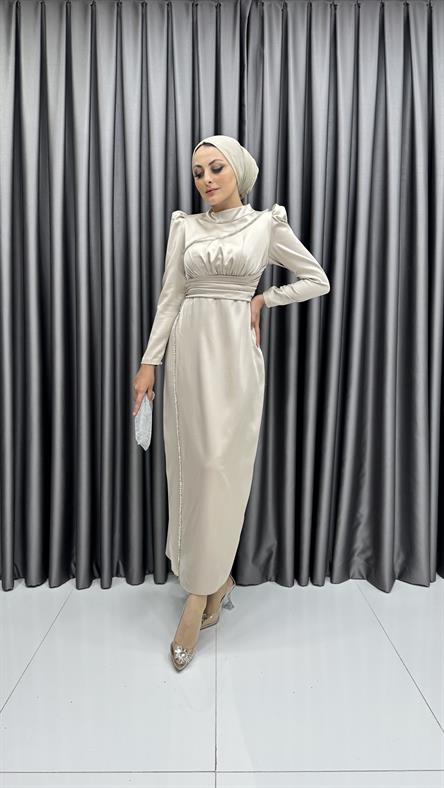 4685 H Abiye Elbise-Taş