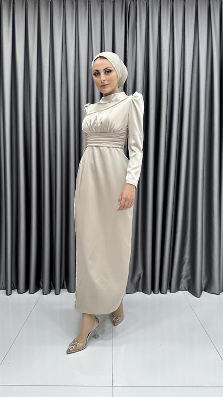 4685 H Abiye Elbise-Taş