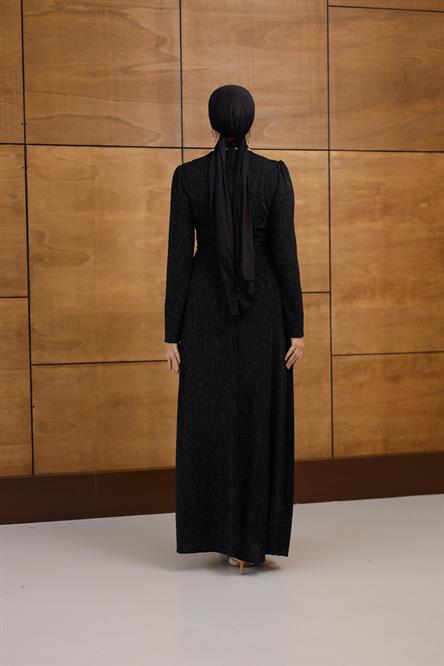 4781 T Abaya Elbise-Siyah