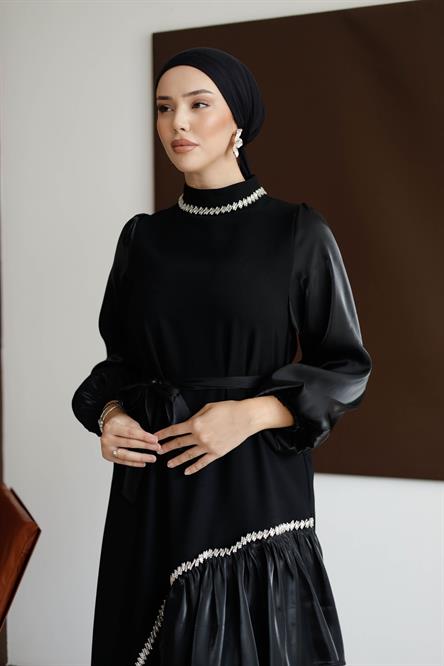 4793 T Abiye Elbise-Siyah