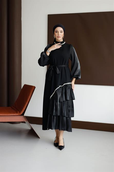 4793 T Abiye Elbise-Siyah