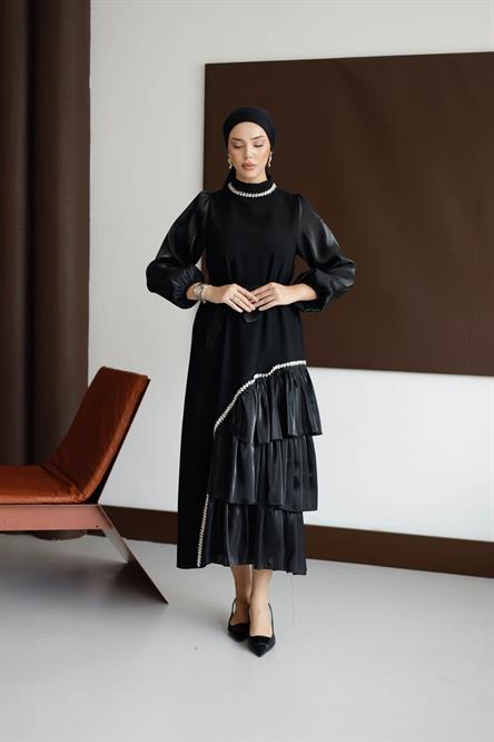 4793 T Abiye Elbise-Siyah