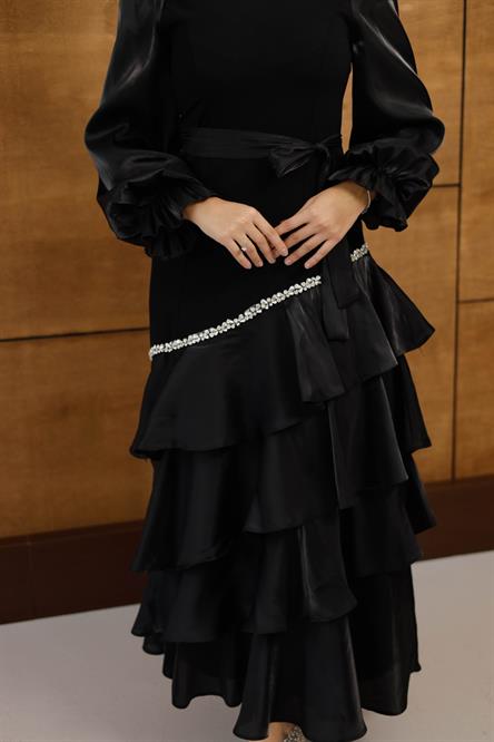 4799 T Abiye Elbise-Siyah