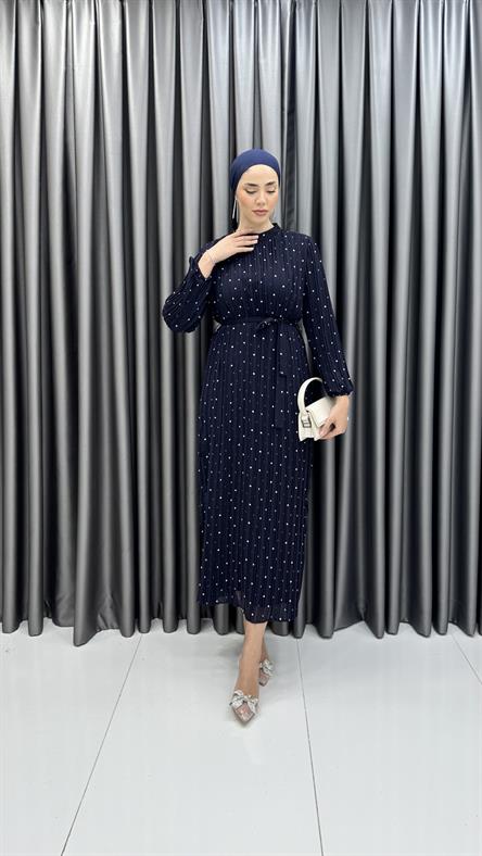 4890 S Bayan Elbise-Lacivert