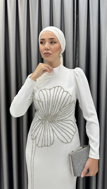 4928 Nursema Abiye-Beyaz