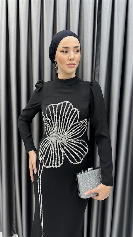 4928 Nursema Abiye-Siyah