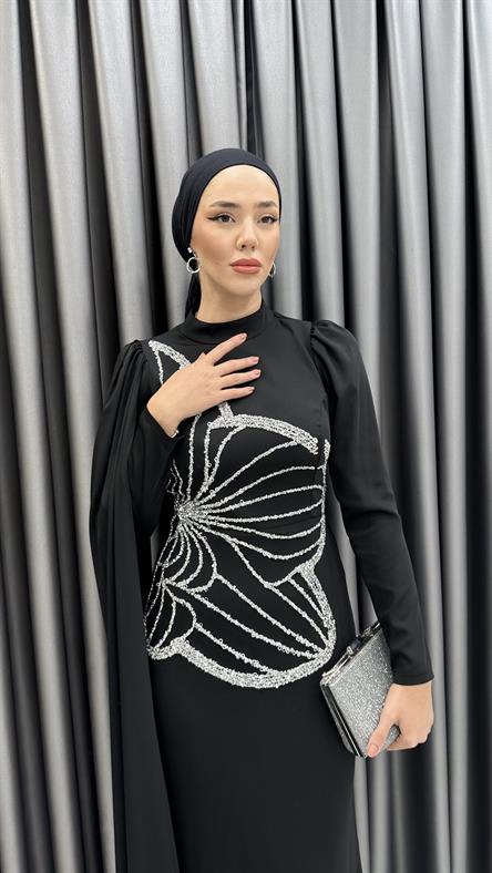 4935 H Selis Abiye-Siyah