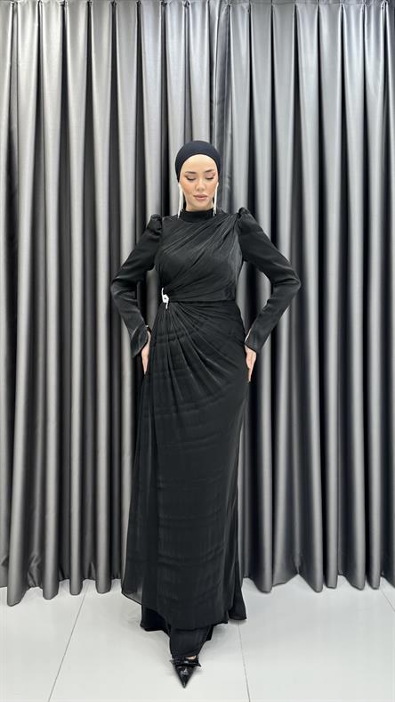 4950 Gabrielle Abiye-Siyah