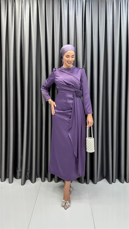 4964 S Abiye Elbise-Mor