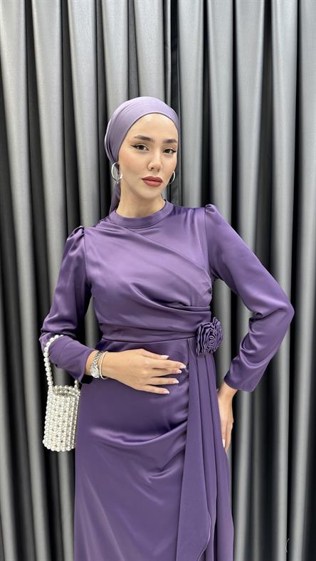 4964 S Abiye Elbise-Mor