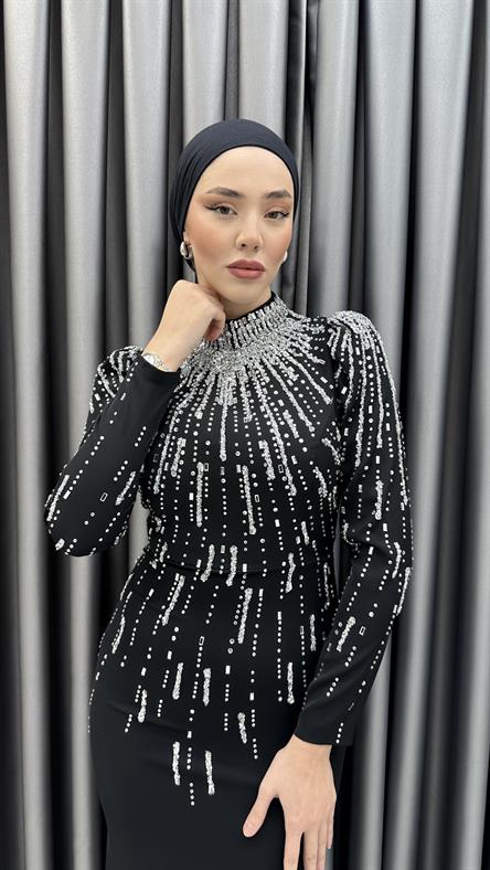 4968 Darla Abiye-Siyah