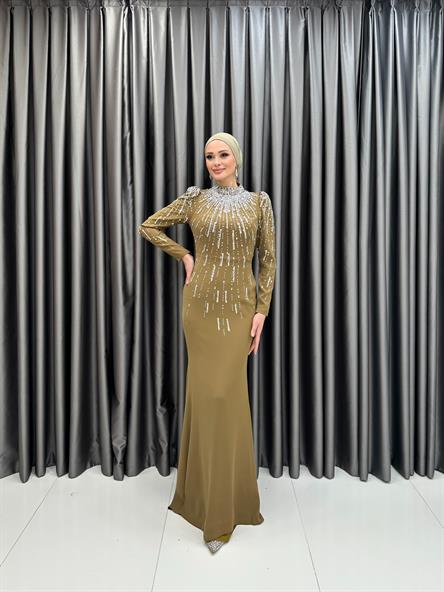 4968 Darla Abiye-Yağ Yeşili