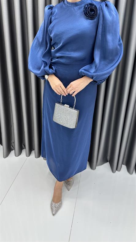 4972 S Abiye Elbise-Lacivert