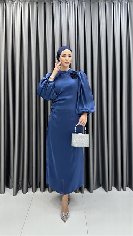 4972 S Abiye Elbise-Lacivert