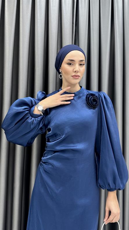 4972 S Abiye Elbise-Lacivert