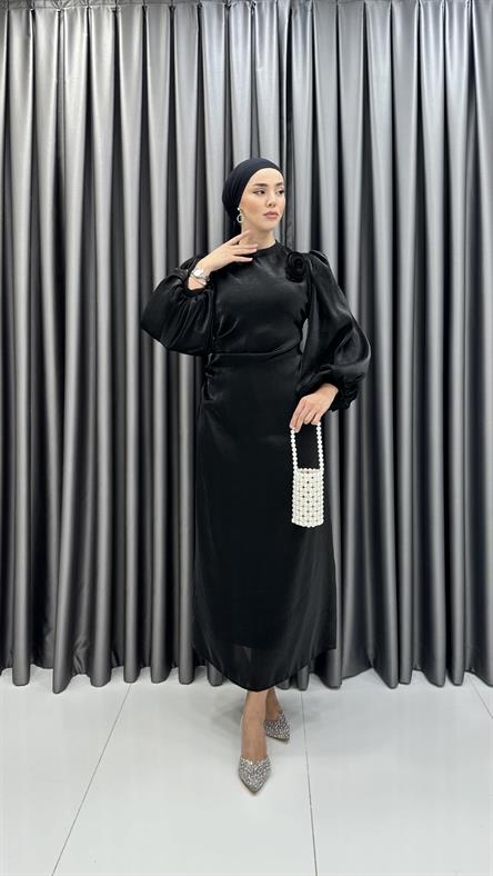 4972 S Abiye Elbise-Siyah