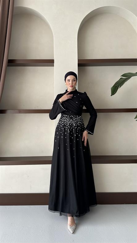 5002 H Elise Abiye-Siyah