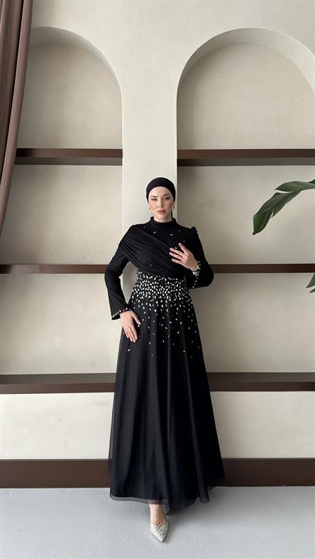 5002 H Elise Abiye-Siyah