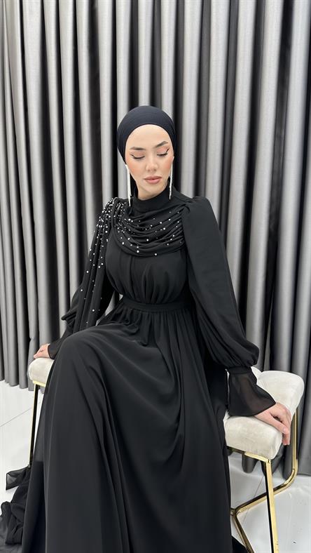5017 H Ayende Abiye-Siyah