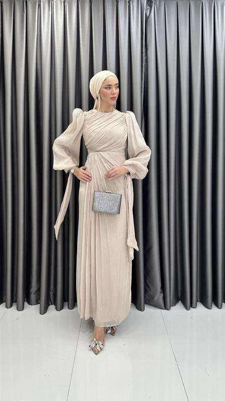 5019 D Abiye Elbise-Taş