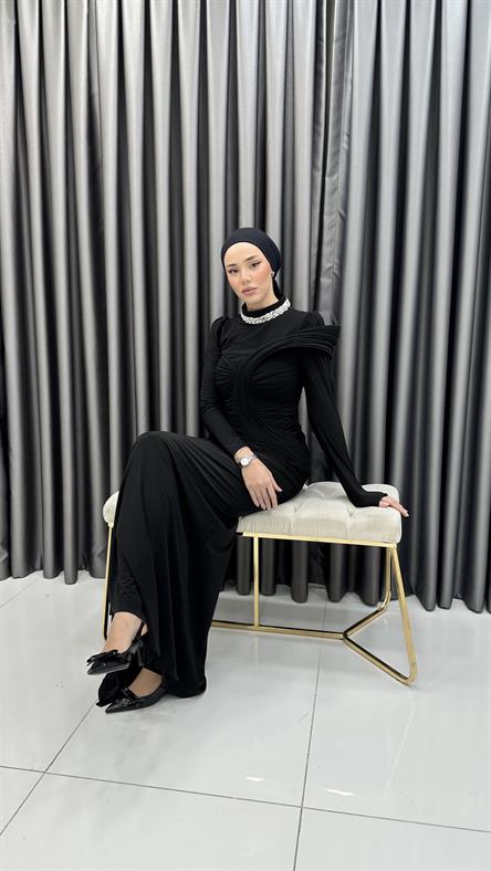 5020 Favor Abiye-Siyah