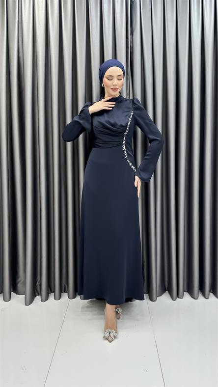 5021 Perla Abiye-Lacivert