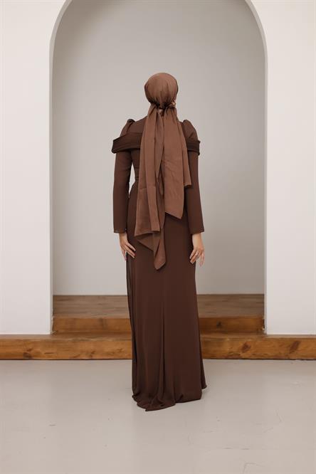 5023 H Lolanda Abiye-Kahve Rengi