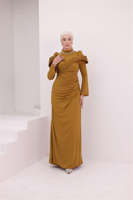 5023 H Lolanda Abiye-Yağ Yeşili