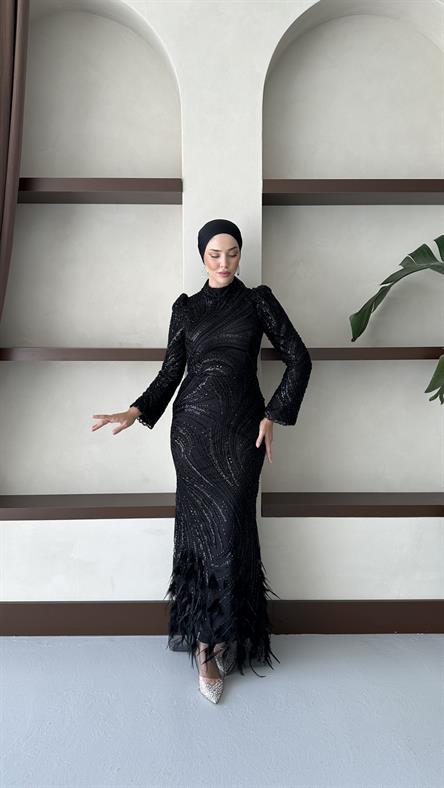 5039 H Ahenk Abiye-Siyah