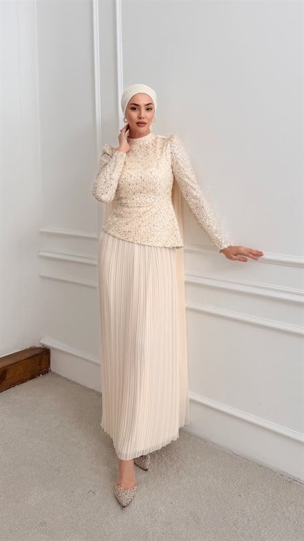 50554 Alvina Abiye-Gold Rengi