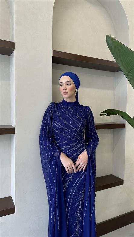 5061 H Şahmaran Abiye-Saks Mavi
