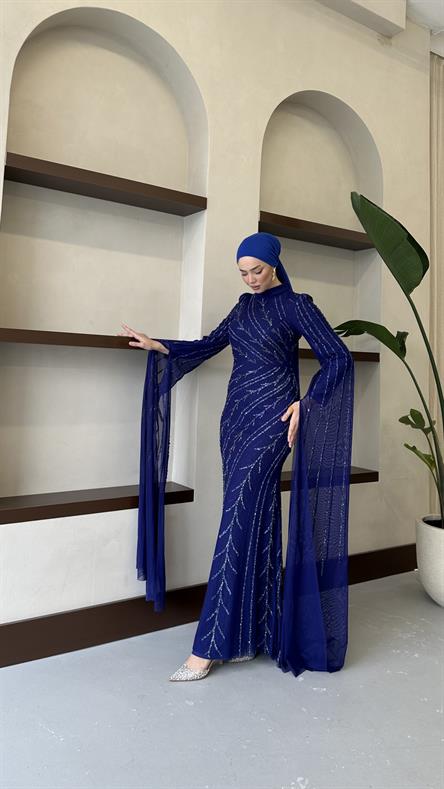 5061 H Şahmaran Abiye-Saks Mavi