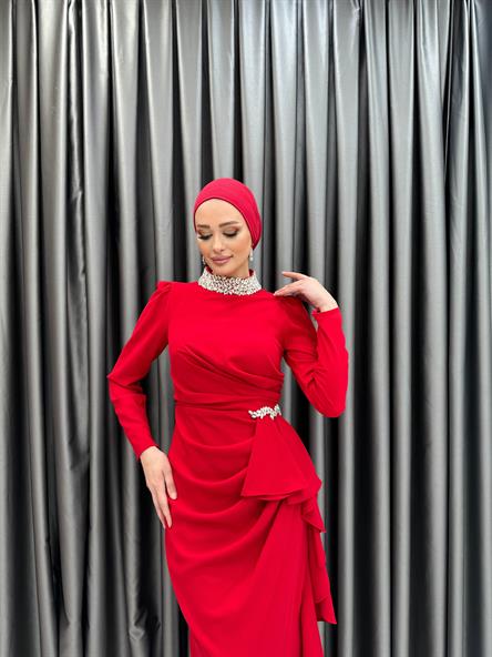 5073 H Violet Abiye-Kırmızı